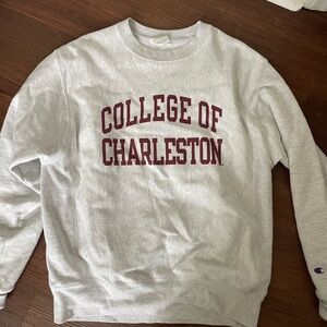 Champion College of Charleston crewneck. size: medium